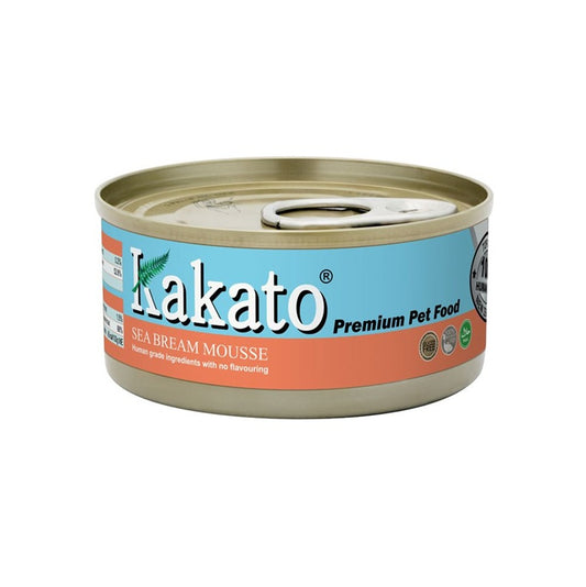 Kakato Premium Pet Food Sea Bream Mousse Cat Dog Canned 70g #709