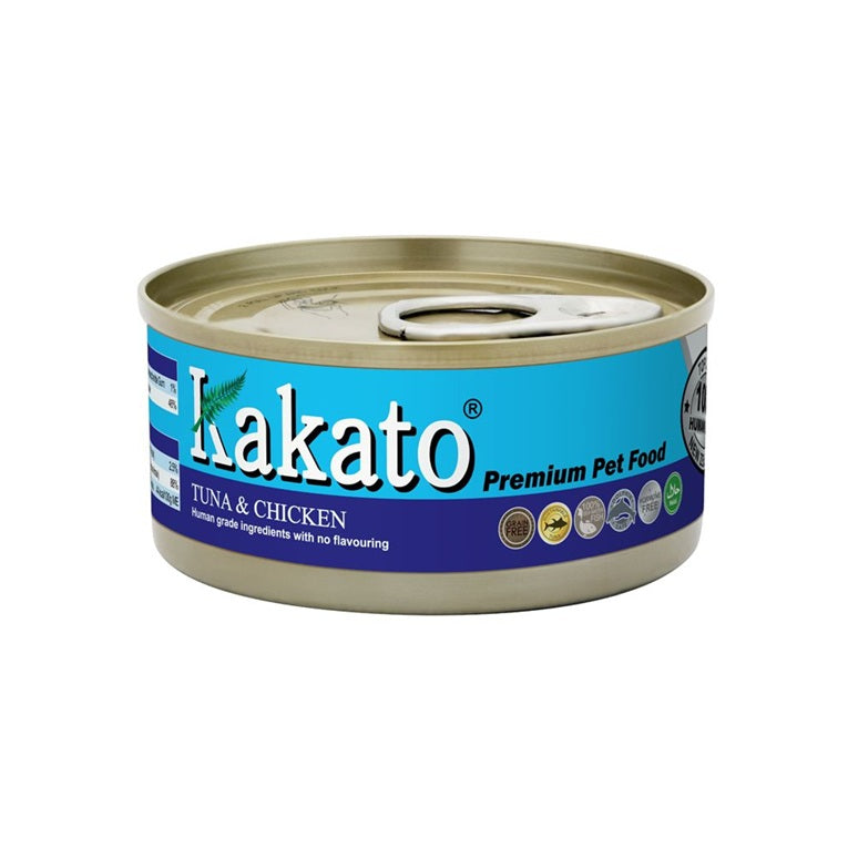Kakato Premium Pet Food Tuna & Chicken Cat Dog Canned 70g #708