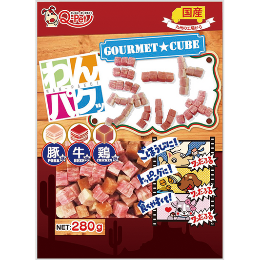 Kyushu Pet Assorted Meat Pieces Pork + Beef + Chicken 300g KQ831