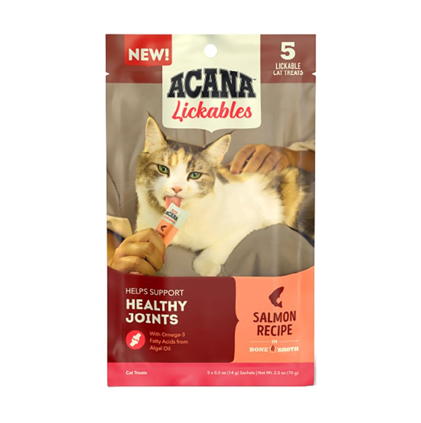 貓零食 Lickables肉泥 - 三文魚配方 關節健康 (14g x 5)