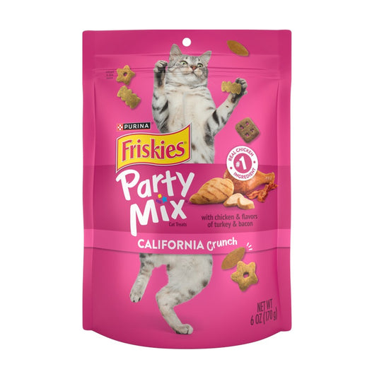 Friskies Party Mix 天然貓脆餅小食 雞肉火雞煙肉口味 170g（6安士）