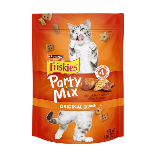 Friskies Party Mix 天然貓脆餅小食 雞肝火雞口味 170g（6安士）