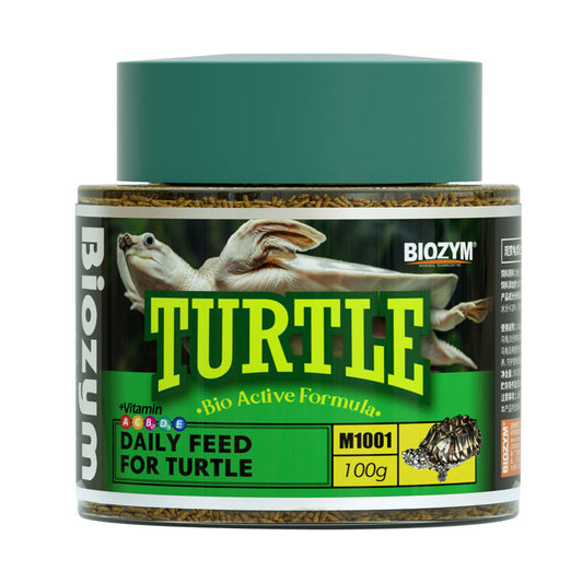 觀賞龜類配合飼料 烏龜主食配合龜糧 M1001 100g | 香港行貨 烏龜 水龜 觀賞龜 主食龜糧 龜糧 水族用品