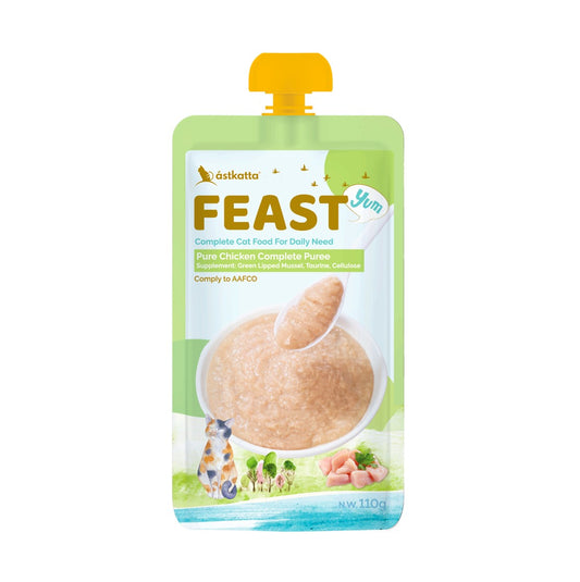 ástkatta Feast 純雞鮮肉肉泥主食包 110g