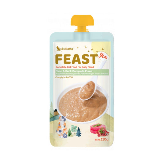 ástkatta Feast 吞拿鴨肉鮮肉肉泥主食包 110g