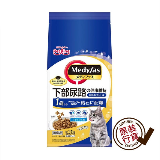 Petline Medyfas Adult Cat Urinary Care Cat Food Fish Flavor 1.5kg (250g×6) (MFD-32)  
