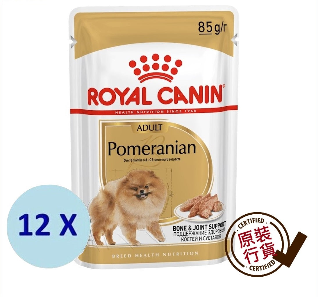 ROYAL CANIN BHN Adult Squirrel Dog Exclusive Wet Food Meat Chunk 85g x 12