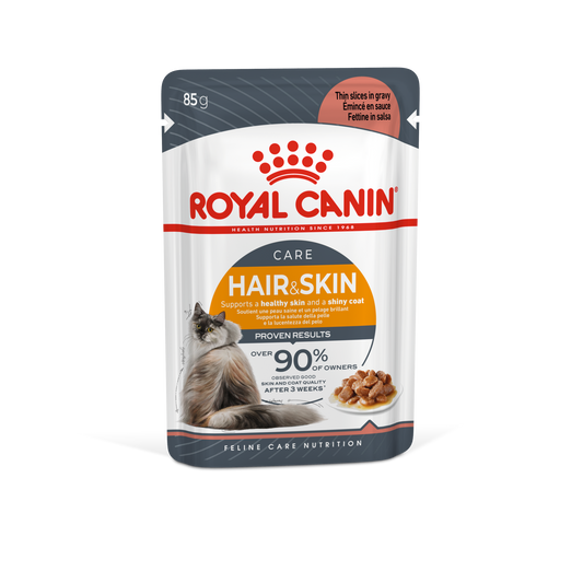 ROYAL CANIN FHN Adult Skin and Coat Care Wet Food Gravy 85g