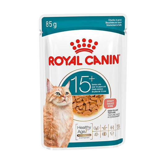 RoyalCanin FHN Ageing 15+ Cat Wet Food (Gravy) 85G (RANDOM Packing)