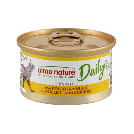 almo nature Daily Mousse 成貓罐頭 - 慕絲主食系列 雞肉配方 85g #153 [新舊包裝隨機提供]