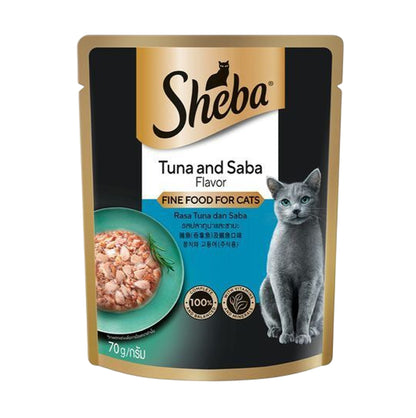 Sheba Cat Pouch - Tuna and Bream Flavor (70g) (RANDOM Packing)
Sheba 貓袋裝濕糧 - 吞拿魚 鯛魚(70克) (包裝隨機提供)