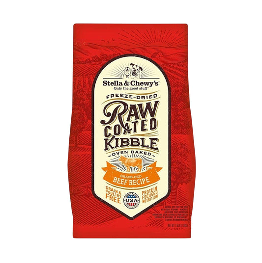 Stella & Chewy's Raw Coated Baked Kibble Beef Recipe Dog Dry Food 3.5lb SCRC001