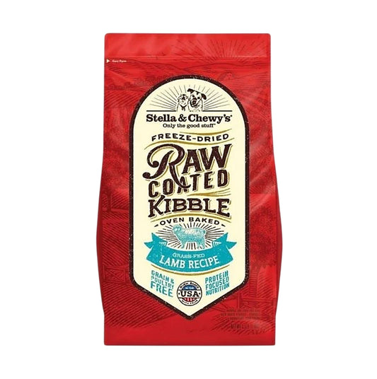Stella & Chewy's Raw Coated Baked Kibble Lamb Recipe Dog Dry Food 22lb SCRC014