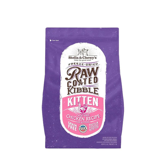Raw Coated Kibble Cage-Free Chicken Recipe FOR KITTENS Cat Dry Food 2.5lb CRC-KIT-2.5