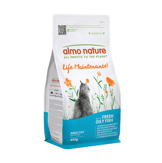 almonature Holistic Fresh Oily Fish Dry Adult Cat Food 400g #604 (RANDOM Packing)