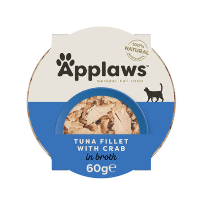Applaws [全天然]輕便餐盒系列 - 吞拿魚 + 蟹 (60g) (包裝隨機提供)