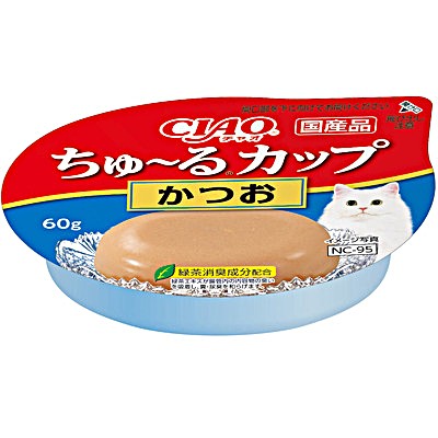 CIAO 貓零食(NC-95) 果凍杯 鰹魚味 60 克