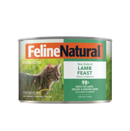 Feline Natural F9 主食貓罐頭 貓濕糧 羊肉盛宴170克 #2453 (包裝隨機提供)