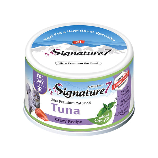 Signature7 貓咪肉湯罐 貓薄荷舒壓配方 星期五 吞拿魚 70g