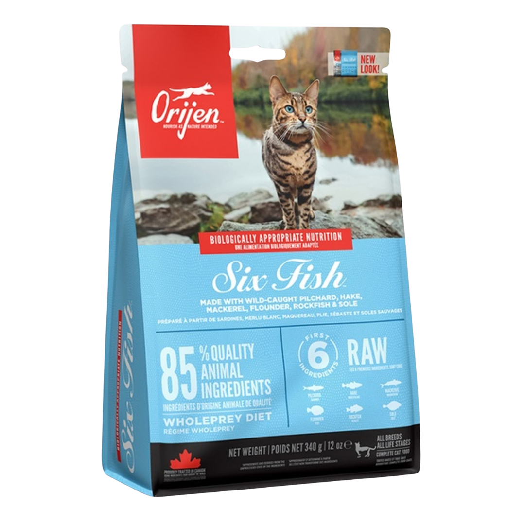 Orijen -無穀物 貓糧 6種魚 340g  | 香港行貨