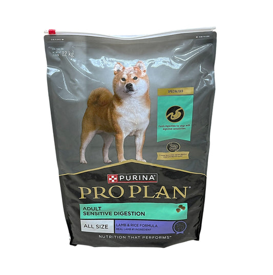Purina Pro Plan 成犬敏感腸胃配方 (羊肉及米飯) 12 公斤 (包裝隨機提供)