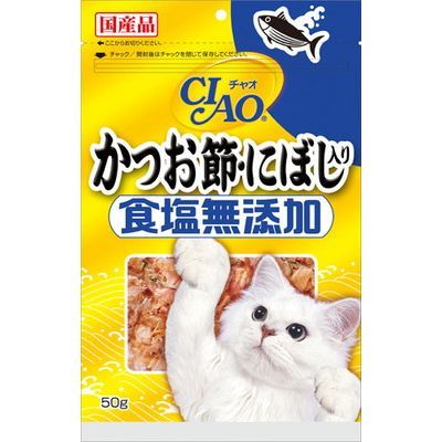 CIAO食鹽無添加 木魚片 + 小魚乾 50g (CS-17)