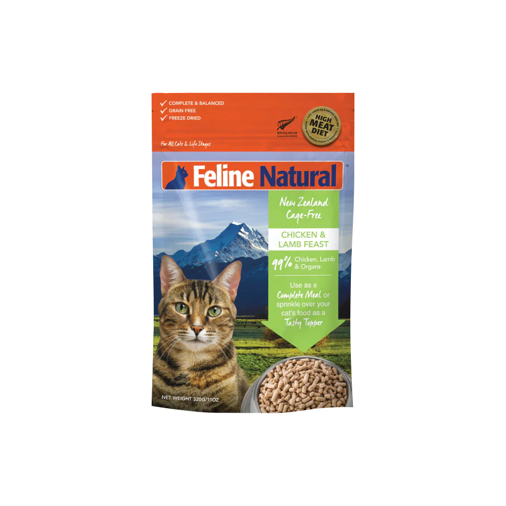 Feline Natural 雞肉羊肉盛宴 320 g 凍乾貓糧