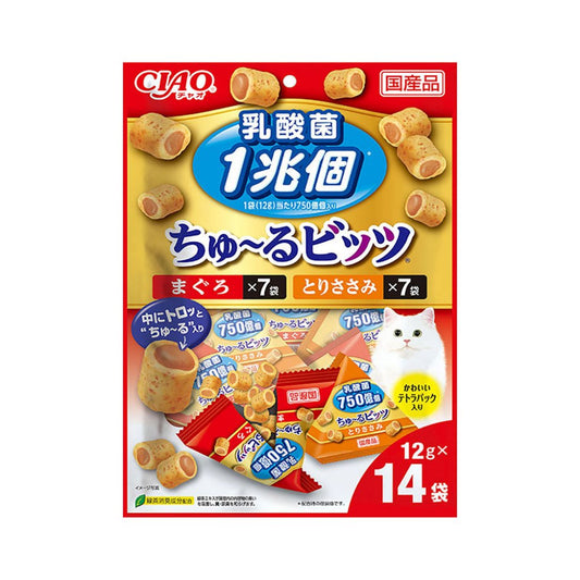 日本貓零食(CS-204) [流心粒粒 - 乳酸菌] 1兆個 PARTY 12g x 14