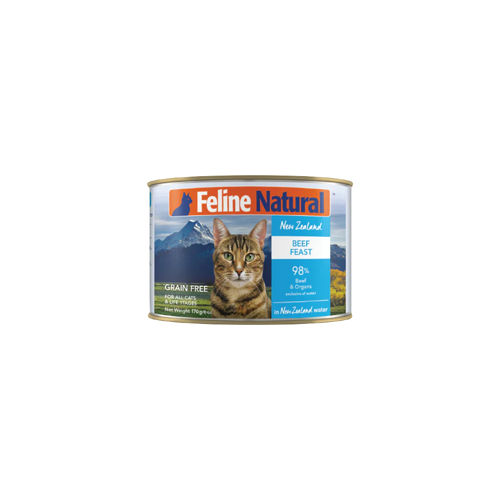 Feline Natural F9 Canned Cat Food Wet Food Beef Feast 170g (2450)  
