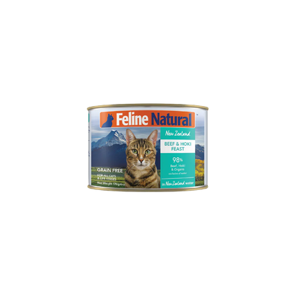 Feline Natural F9 Canned Cat Food Wet Food Beef and Hoki Feast 170g (2449)  