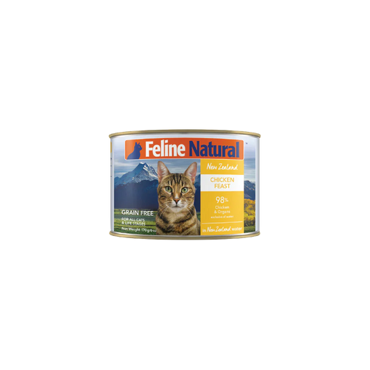 Feline Natural F9 Canned Cat Food Wet Food Chicken Feast 170g (2452)  