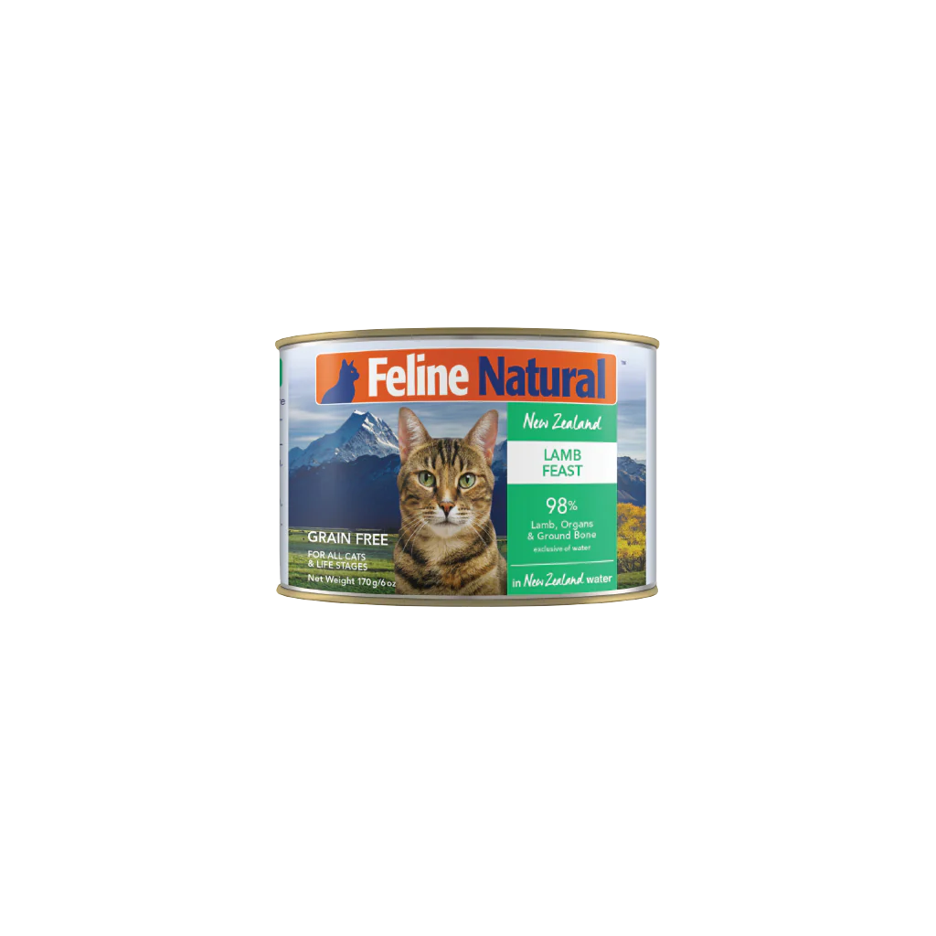 Feline Natural F9 Canned Cat Food Wet Food Lamb Feast 170g (2453)  