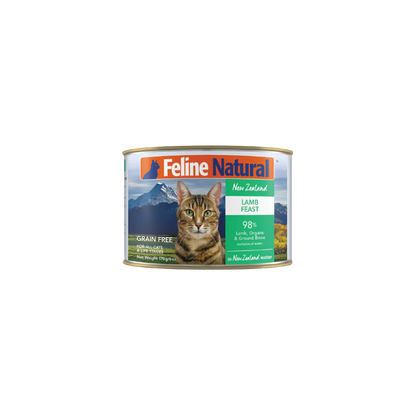 Feline Natural F9 Canned Cat Food Wet Food Lamb Feast 170g (2453)  