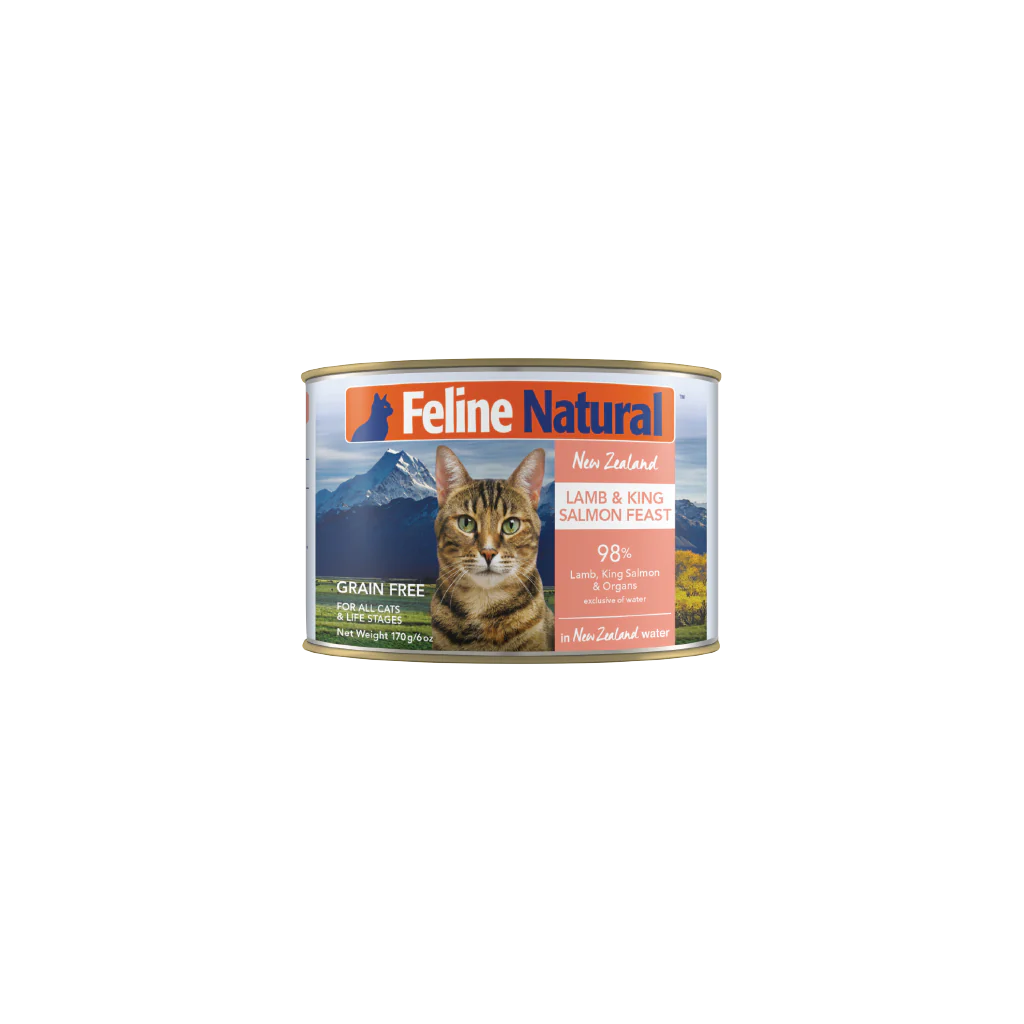 Feline Natural F9 Canned Cat Food Wet Food Lamb and Salmon Feast 170g (2208)  