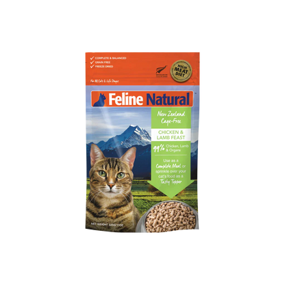 Feline Natural F9 Freeze Dried Cat Food Chicken and Lamb Feast 320g  