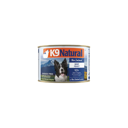 K9 Natural Canned Dog Food Wet Food Beef Feast 170g (2454)  