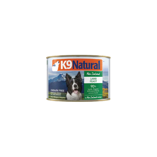 K9 Natural Canned Dog Food Wet Food Lamb Feast 170g (2457)  