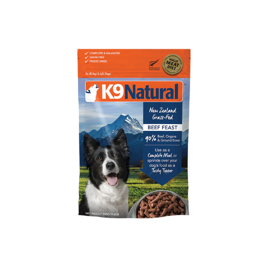 K9 Natural Freeze Dried Dog Food Beef Feast 500g  