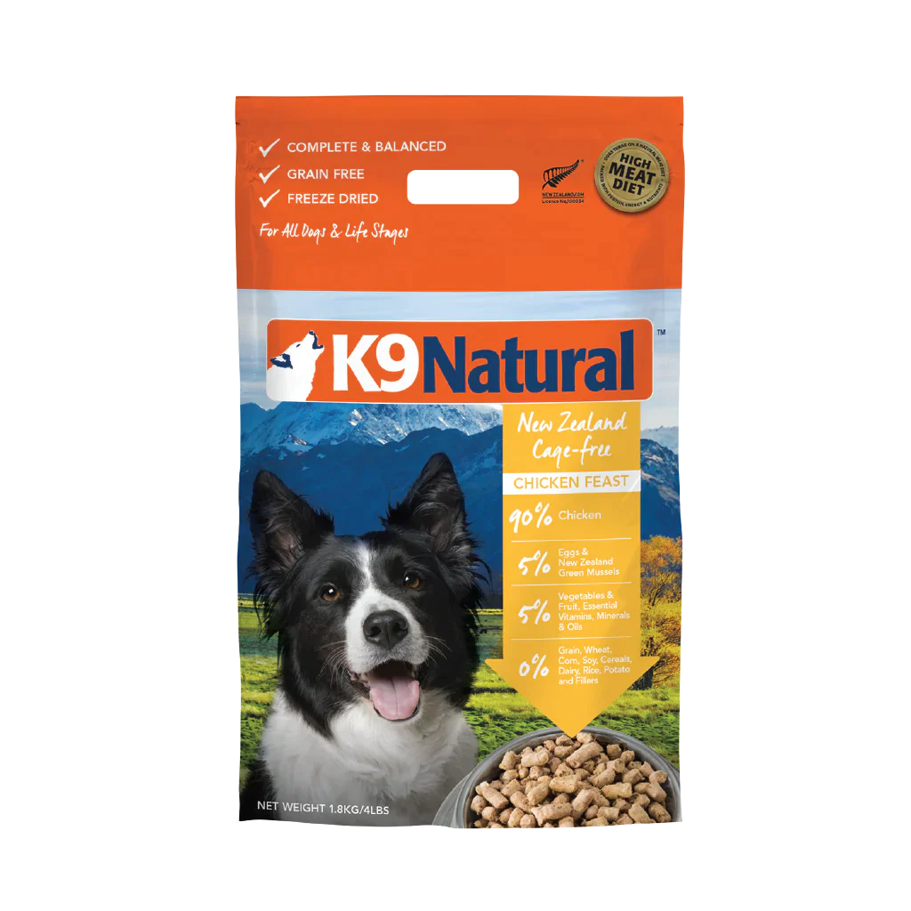 K9 Natural Freeze Dried Dog Food Chicken Feast 1.8kg  
