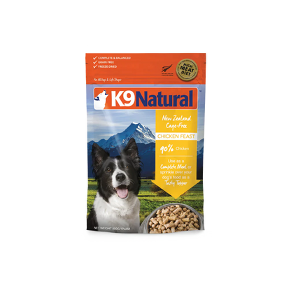 K9 Natural Freeze Dried Dog Food Chicken Feast 500g  