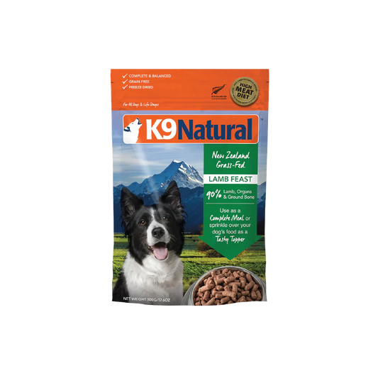 K9 Natural Freeze Dried Dog Food Lamb Feast 500g  