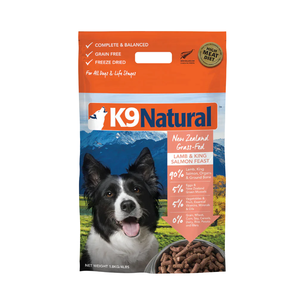K9 Natural Freeze Dried Dog Food Lamb and Salmon Feast 1.8kg  