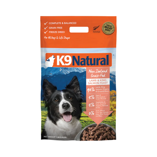 K9 Natural Freeze Dried Dog Food Lamb and Salmon Feast 1.8kg  