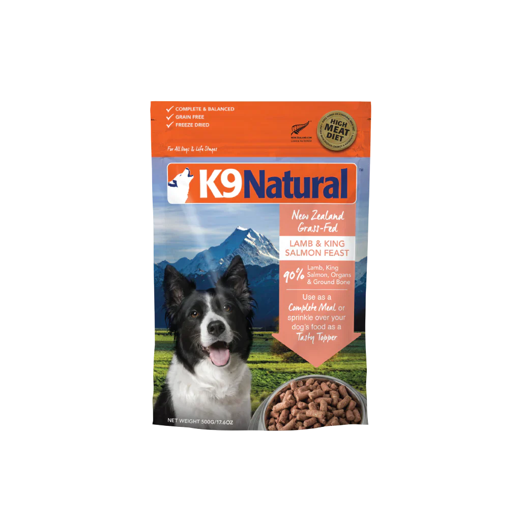 K9 Natural Freeze Dried Dog Food Lamb and Salmon Feast 500g  
