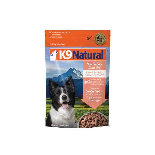 K9 Natural Freeze Dried Dog Food Lamb and Salmon Feast 500g  