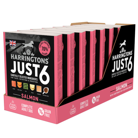 JUST 6 成犬濕糧 - 三文魚 8 X 380G